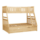 Bartly Natural Pine Twin/Full Bunk Bed With Twin Trundle