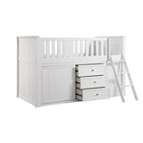 Galen Low Loft Bunk With Bookcase And Dresser