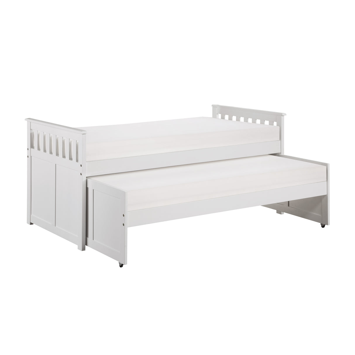 Galen White Twin/Twin Bed