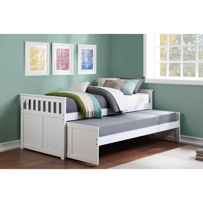 Galen White Twin/Twin Bed