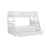 Galen White Twin/Full Bunk Bed With Twin Trundle