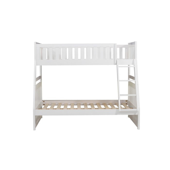 Galen White Twin/Full Bunk Bed