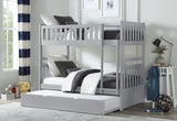 Orion Gray Twin/Twin Bunk Bed With Twin Trundle