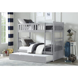 Orion Gray Twin/Twin Bunk Bed With Twin Trundle