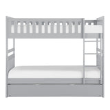 Orion Gray Twin/Twin Bunk Bed With Twin Trundle