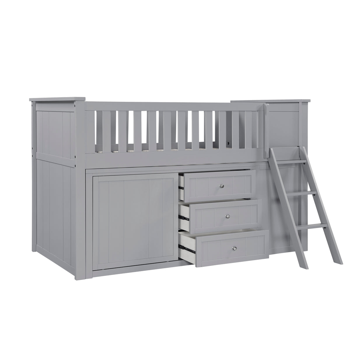 Orion Low Loft Bunk With Bookcase And Dresser