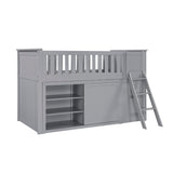 Orion Low Loft Bunk With Bookcase And 2 Dressers