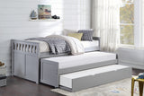 Orion Gray Twin/Twin Bed With Twin Trundle