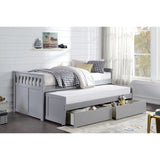 Orion Gray Twin/Twin Bed With Storage Boxes