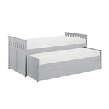 Orion Gray Twin/Twin Bed With Twin Trundle