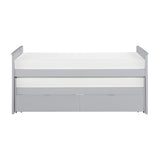 Orion Gray Twin/Twin Bed With Storage Boxes