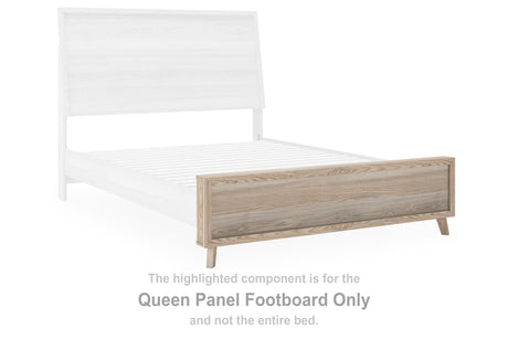 Hasbrick Tan Queen Panel Footboard