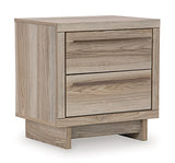 Hasbrick Tan Nightstand