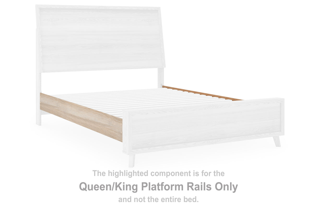 Hasbrick Tan Queen/King Platform Rails