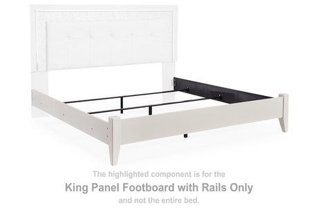 Zyniden Silver King Panel Footboard With Rails