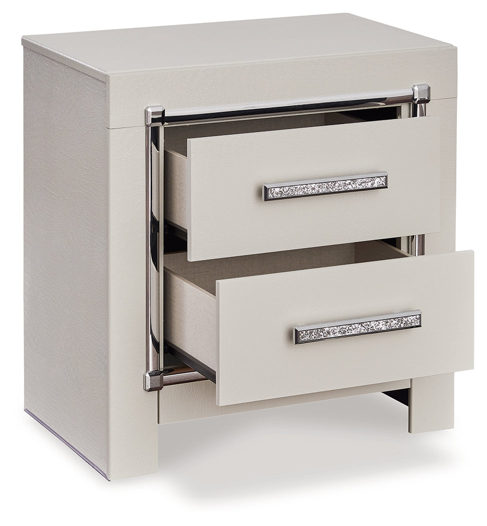 Zyniden Silver Nightstand