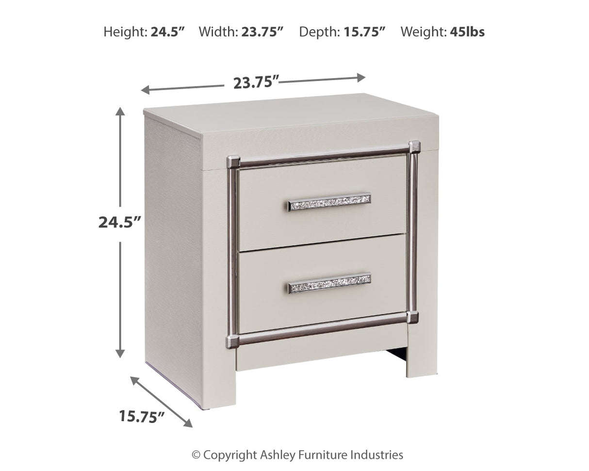 Zyniden Silver Nightstand