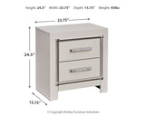 Zyniden Silver Nightstand