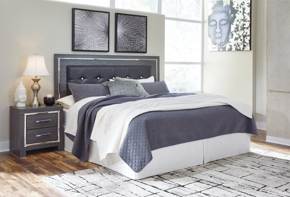 Lodanna Gray King/California King Upholstered Panel Headboard