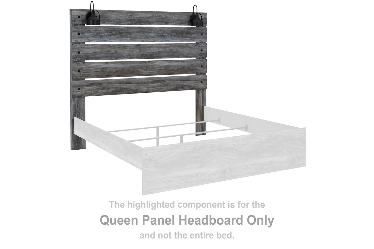 Baystorm Gray Queen Panel Headboard