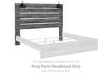 Baystorm Gray King Panel Headboard