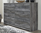 Baystorm King Panel Bed, Dresser, Mirror and 2 Nightstands