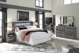 Baystorm Gray King Panel Headboard