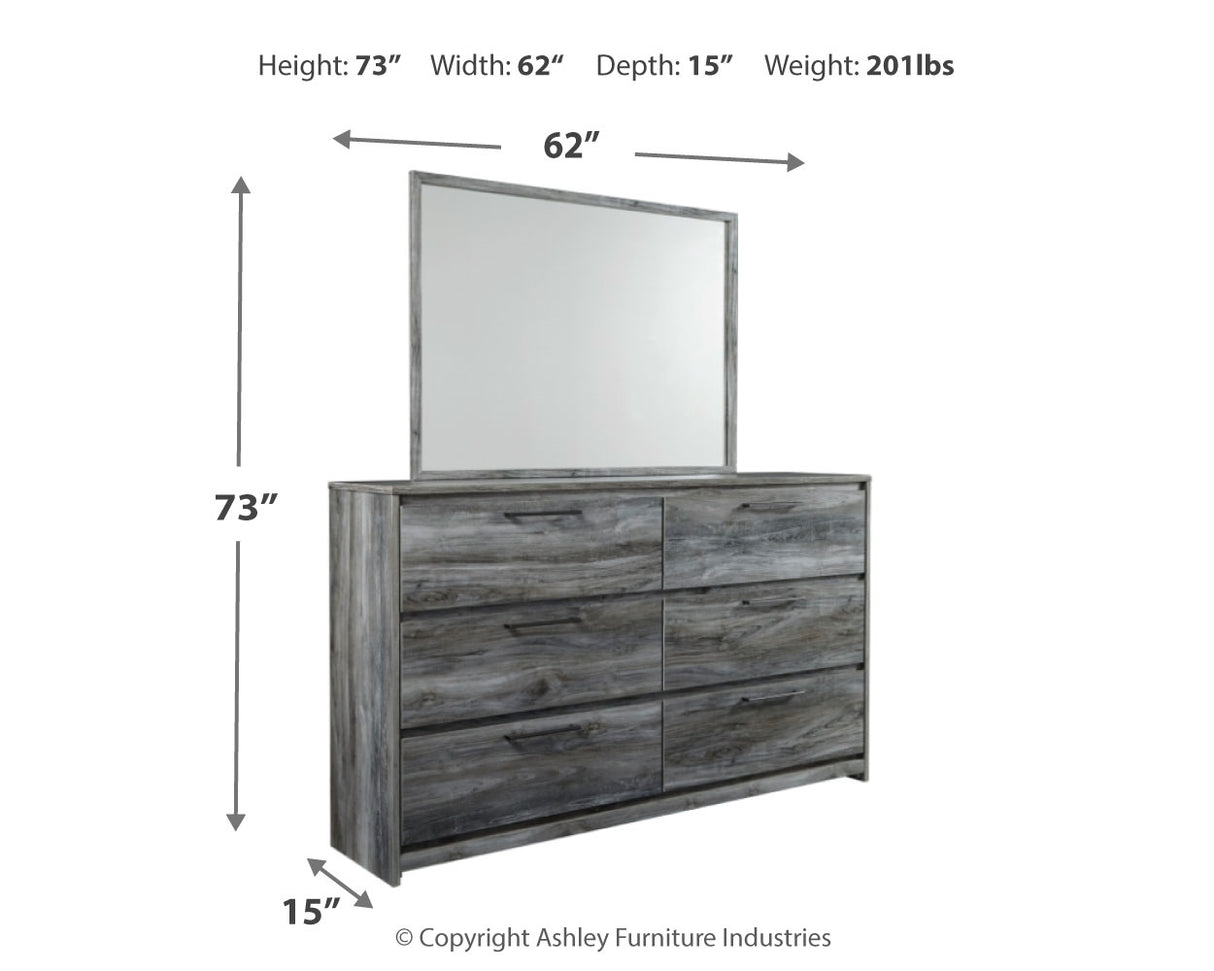 Baystorm Twin Panel Bed Headboard, Dresser, Mirror and Nightstand