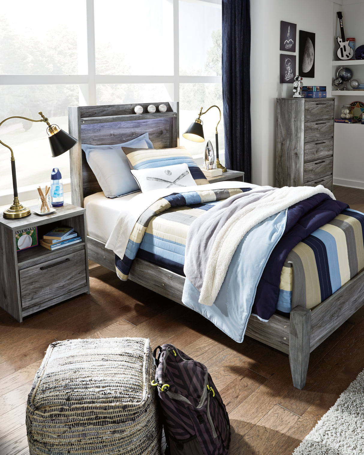 Baystorm Twin Panel Bed