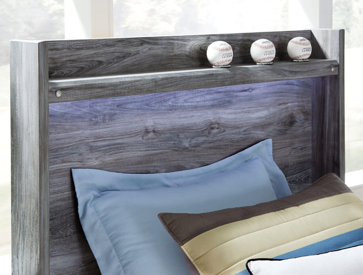 Baystorm Gray Full Panel Headboard