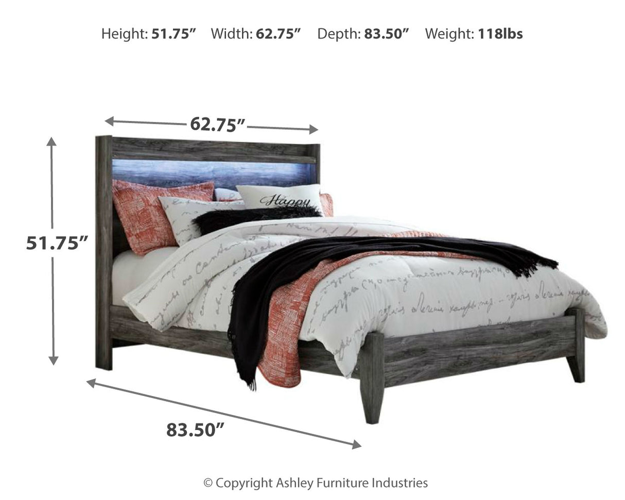 Baystorm Queen Panel Bed, Dresser, Mirror and Nightstand