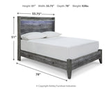 Baystorm Full Panel Bed, Dresser, Mirror and Nightstand