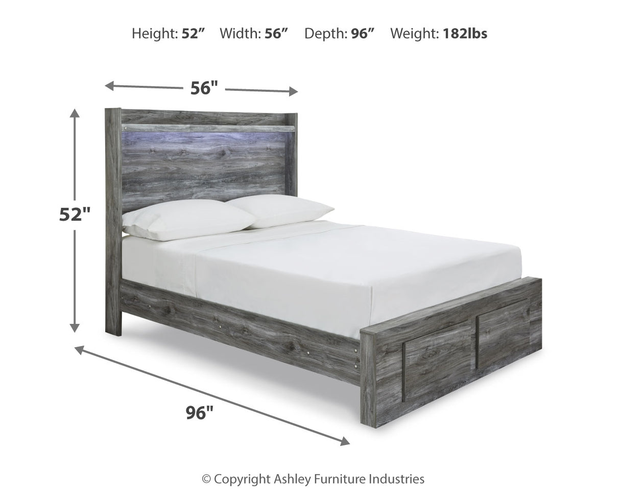 Baystorm Full Panel Storage Bed, Dresser and Nightstand