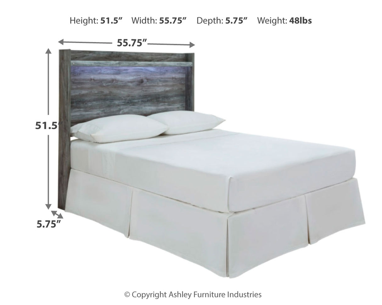 Baystorm Gray Full Panel Headboard