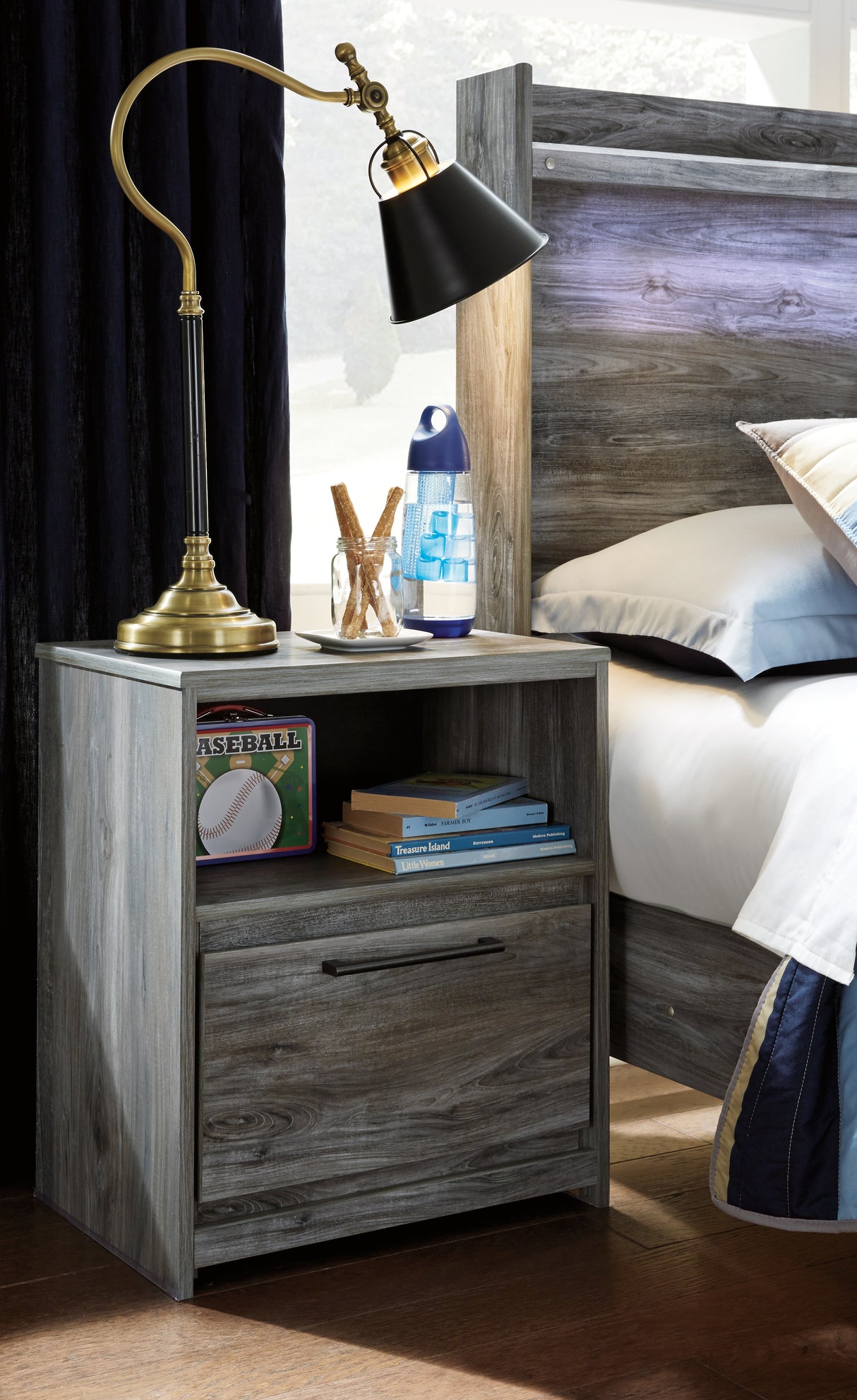 Baystorm Full Panel Headboard, Dresser and Nightstand