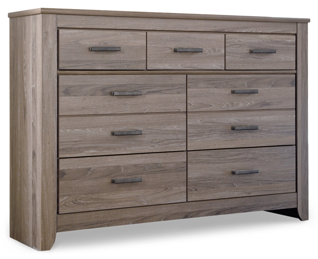 Zelen Queen Panel Bed and Dresser