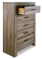 Zelen Warm Gray Chest Of Drawers