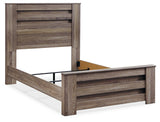 Zelen Full Panel Bed, Dresser, Mirror, and Nightstand