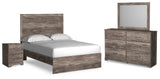 Ralinksi Full Panel Bed, Dresser, Mirror and Nightstand