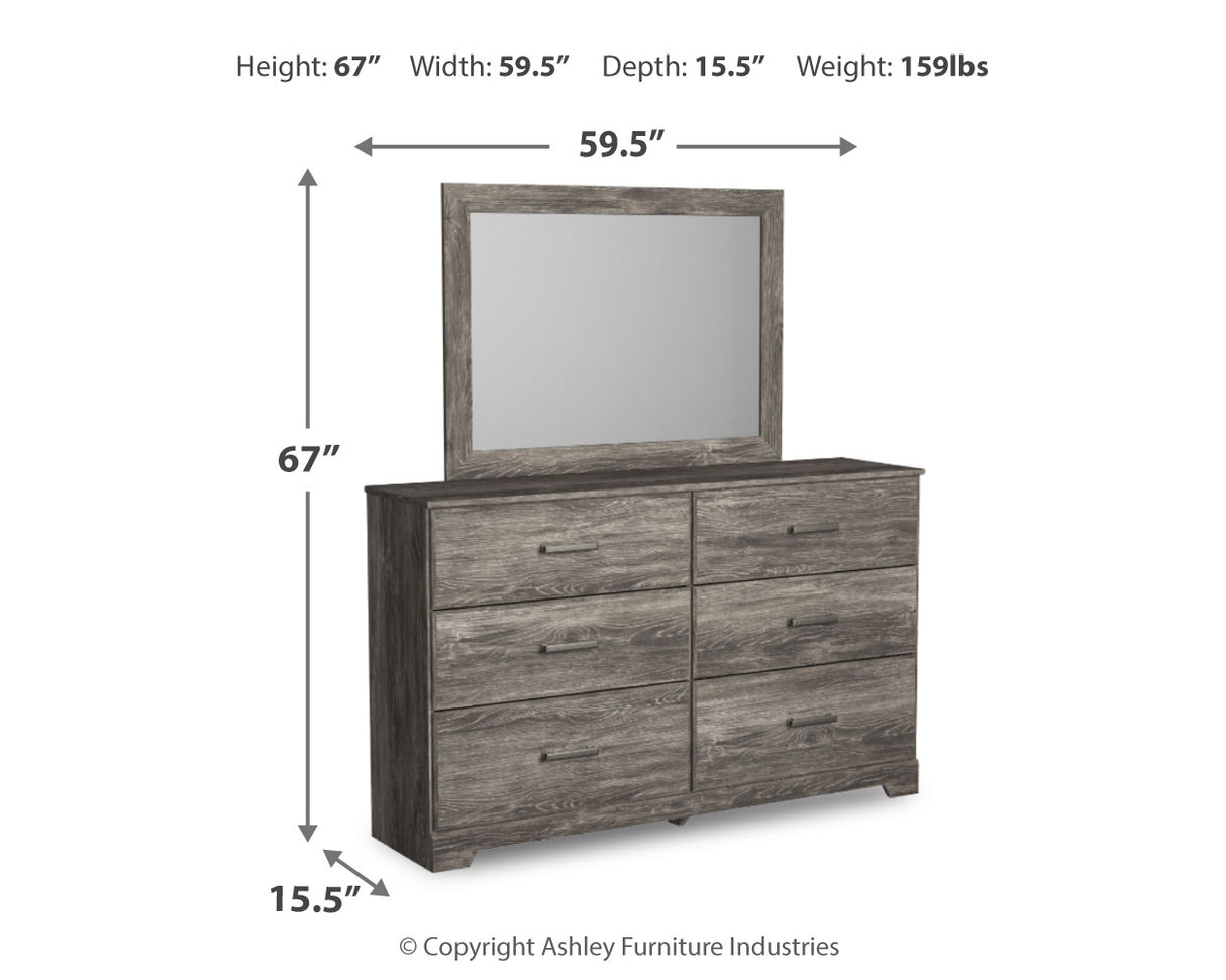 Ralinksi Full Panel Bed, Dresser, Mirror and Nightstand