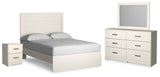 Stelsie Full Panel Bed, Dresser, Mirror and Nightstand