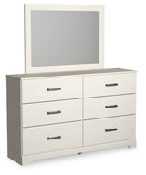 Stelsie Full Panel Bed, Dresser and Mirror