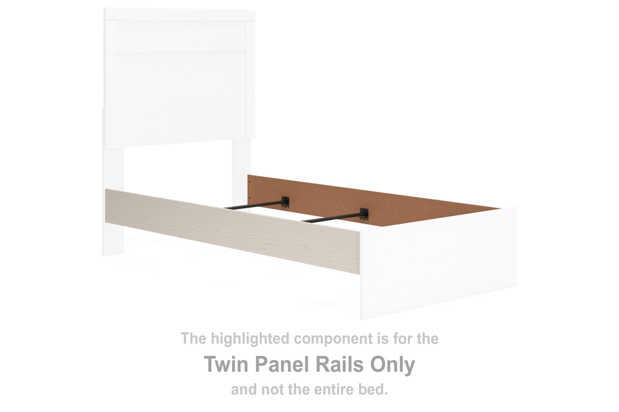 Stelsie White Twin Panel Rails