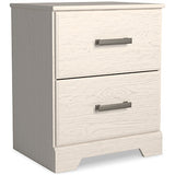 Stelsie White Nightstand