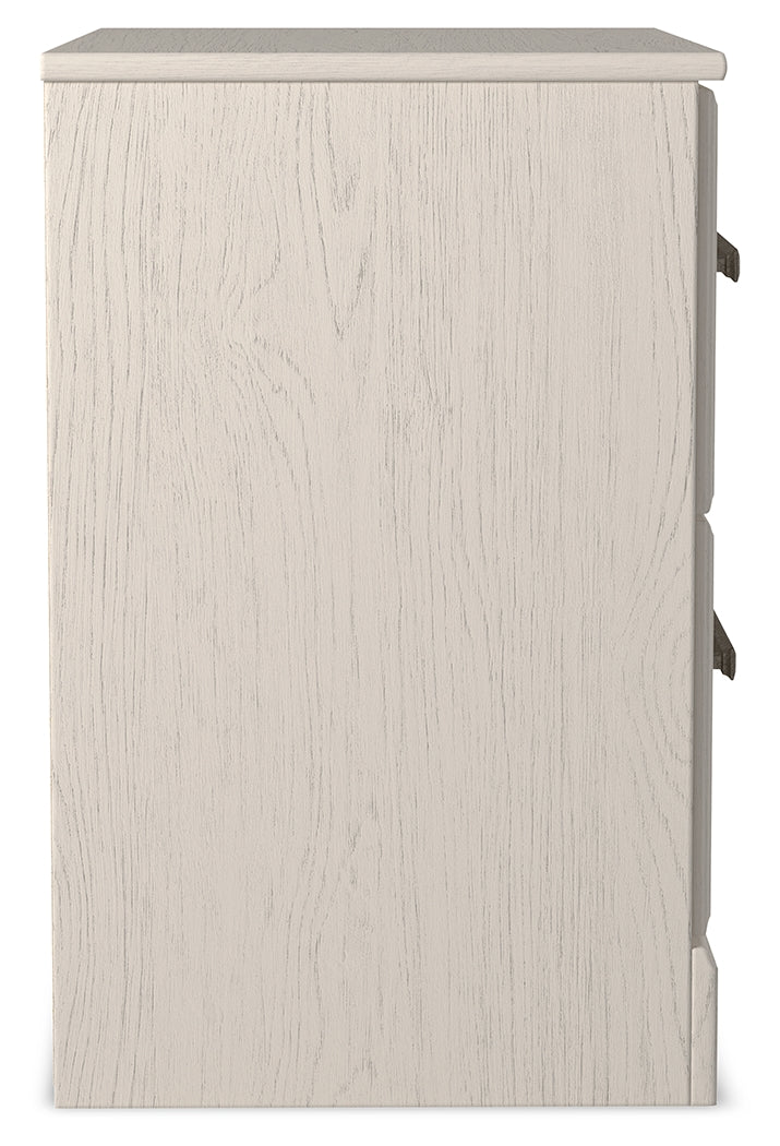 Stelsie White Nightstand