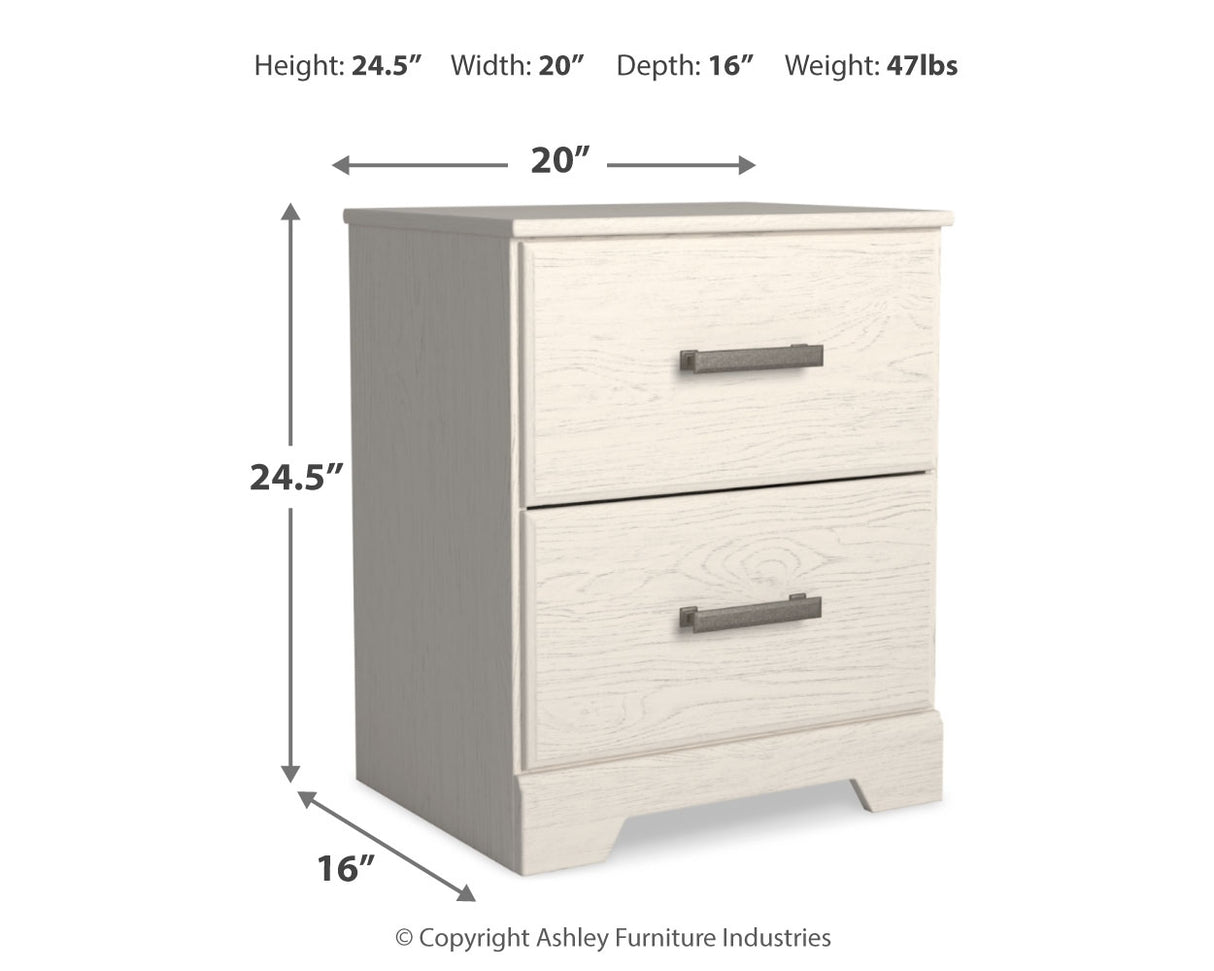 Stelsie Full Panel Bed, Dresser, Mirror and Nightstand