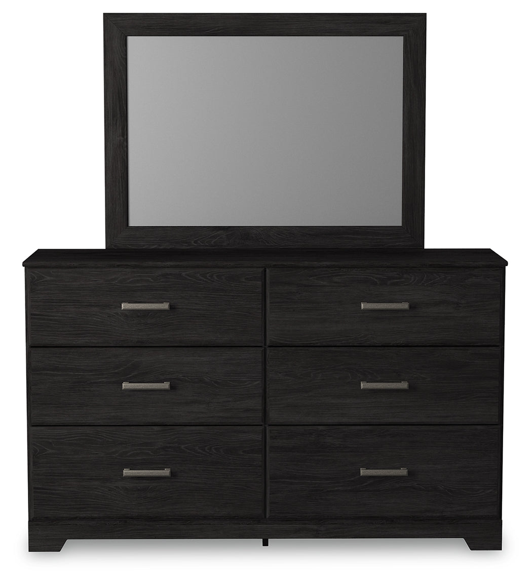 Belachime Twin Panel Bed, Dresser and Mirror