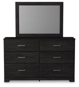 Belachime Twin Panel Bed, Dresser and Mirror