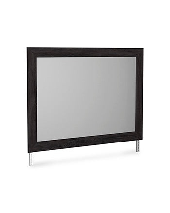 Belachime Black Bedroom Mirror