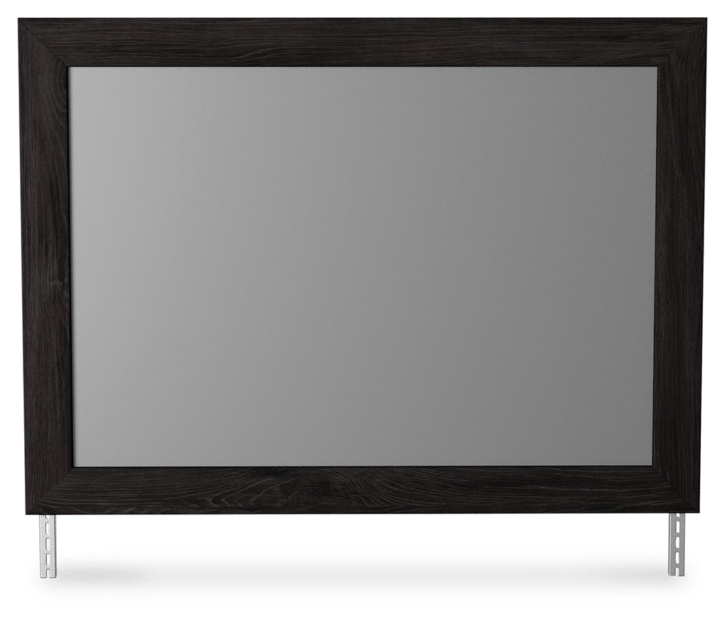 Belachime Black Bedroom Mirror